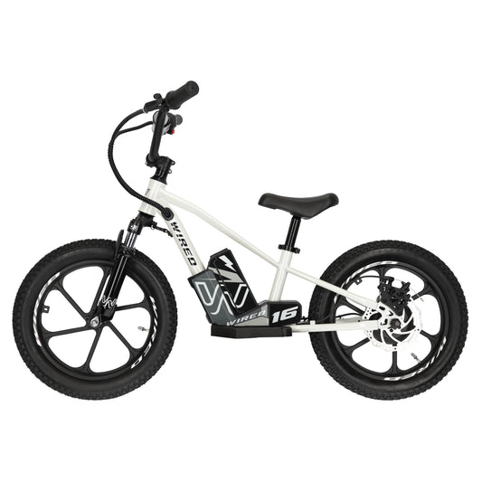 Wired Electric Balance Bike 16" MKII White
