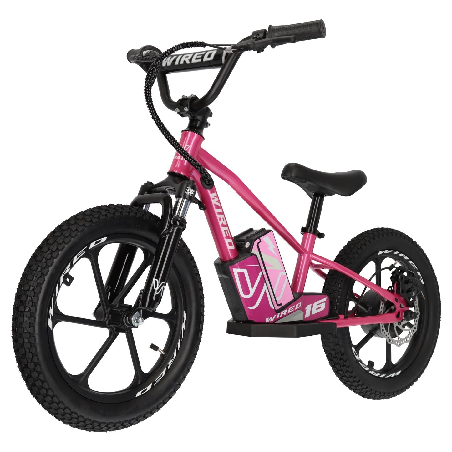 Wired Electric Balance Bike 16" MKII Pink