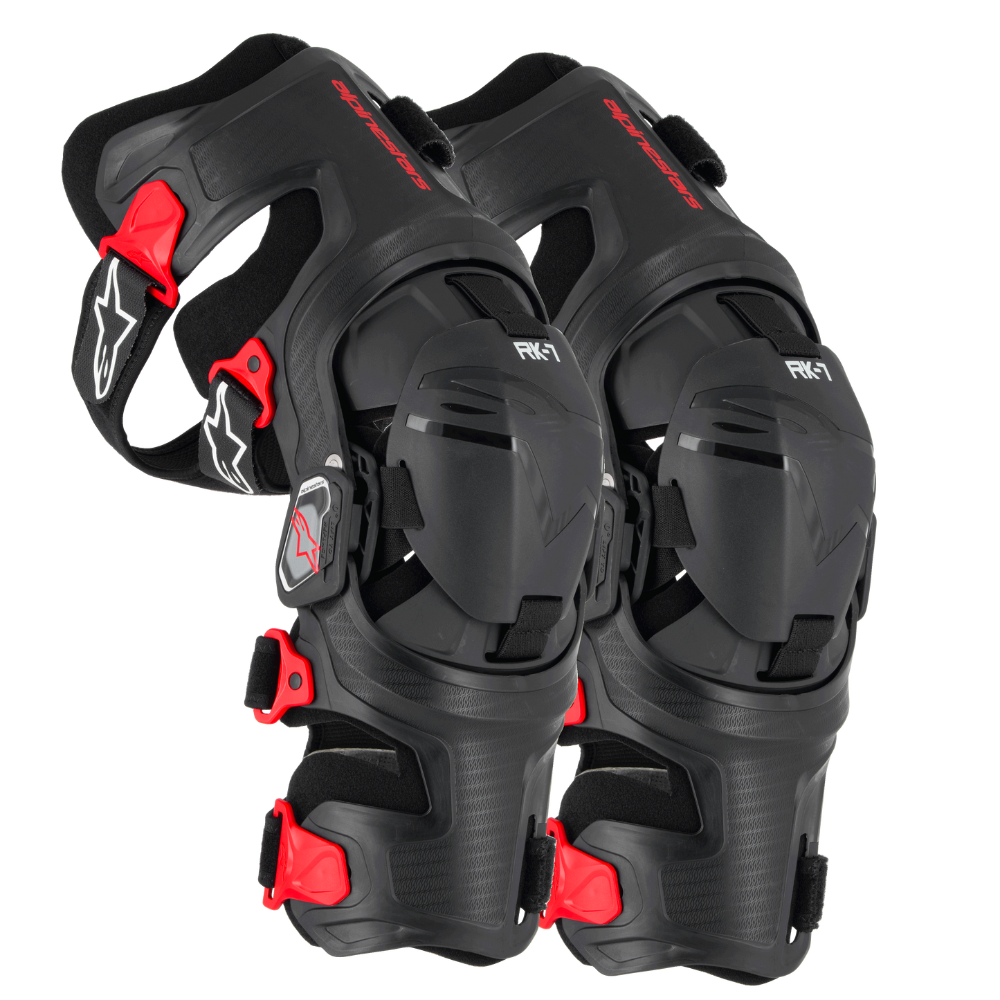 Alpinestars RK-7 Plasma Knee Brace (Pair) - Black / Red