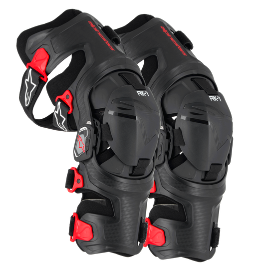 Alpinestars RK-7 Plasma Knee Brace (Pair) - Black / Red