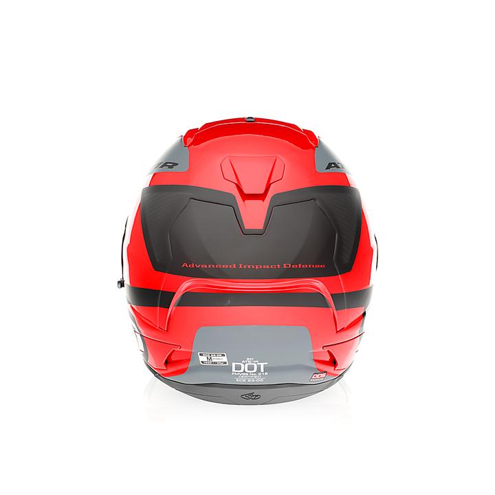 6D ATS-1R Wyman Helmet - Red / Black