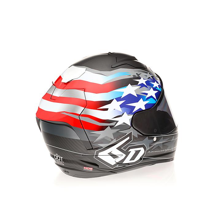 6D Ats-1R Helmet Super Patriot Rwb