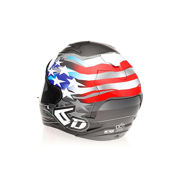 6D Ats-1R Helmet Super Patriot Rwb