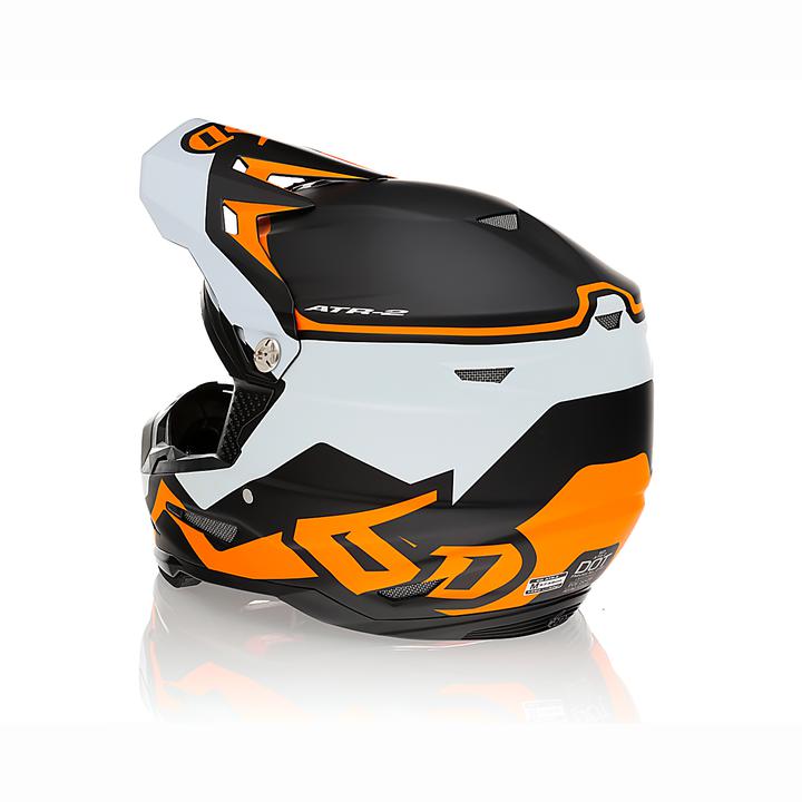 6D ATR-2 Drive Helmet - Neon Orange