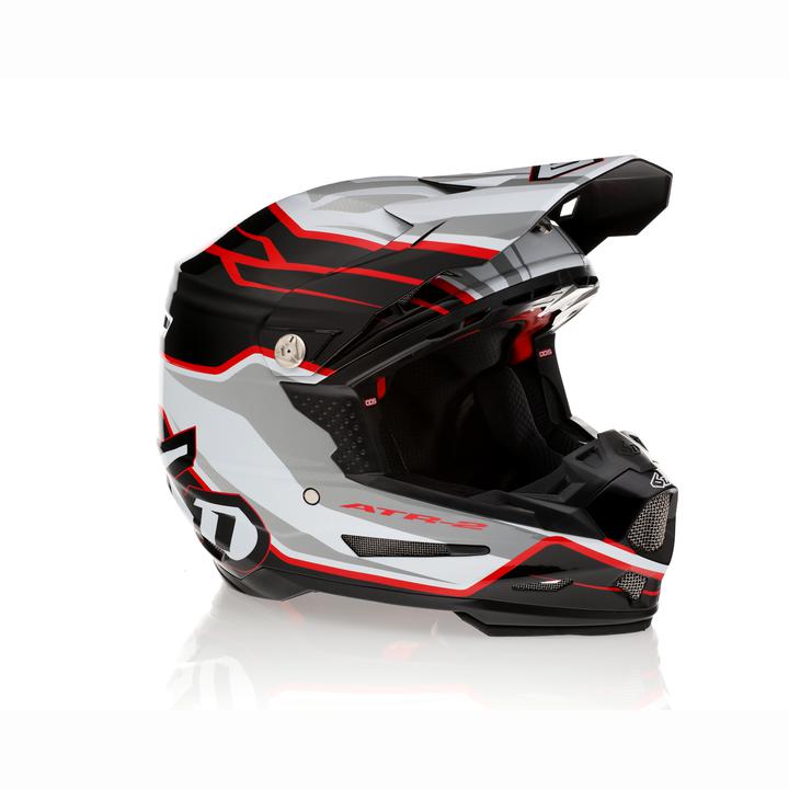 6D ATR-2 Phase Helmet - White / Red