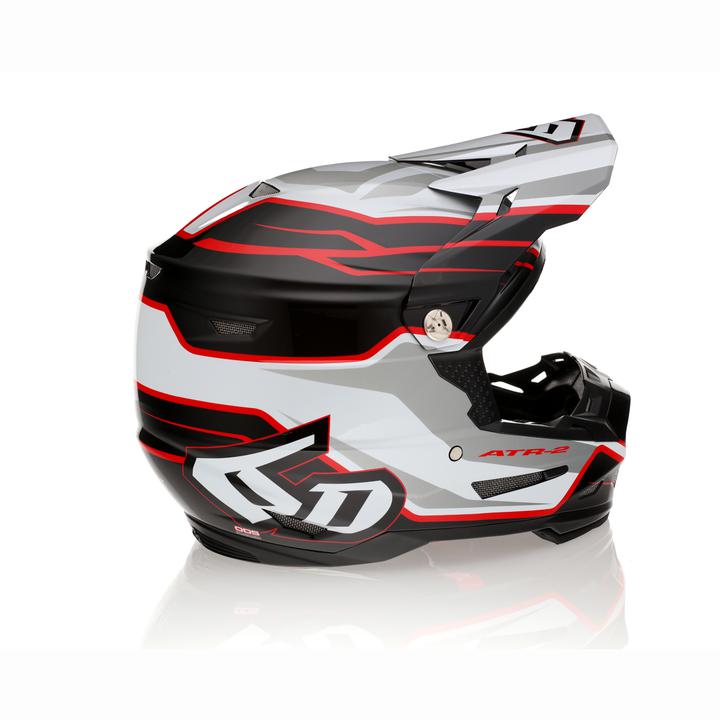 6D ATR-2 Phase Helmet - White / Red