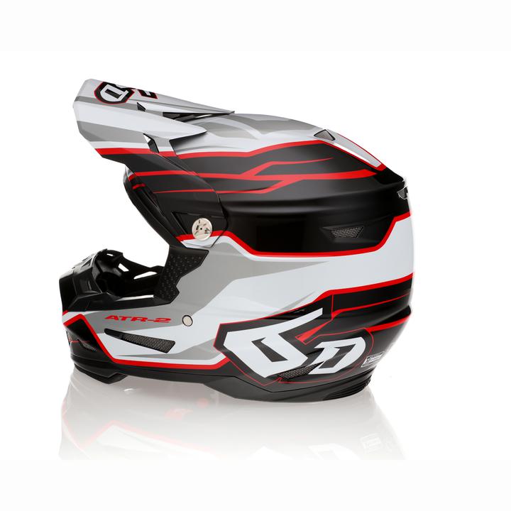 6D ATR-2 Phase Helmet - White / Red