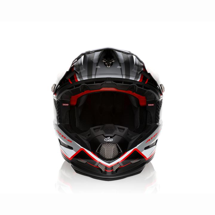 6D ATR-2 Phase Helmet - White / Red
