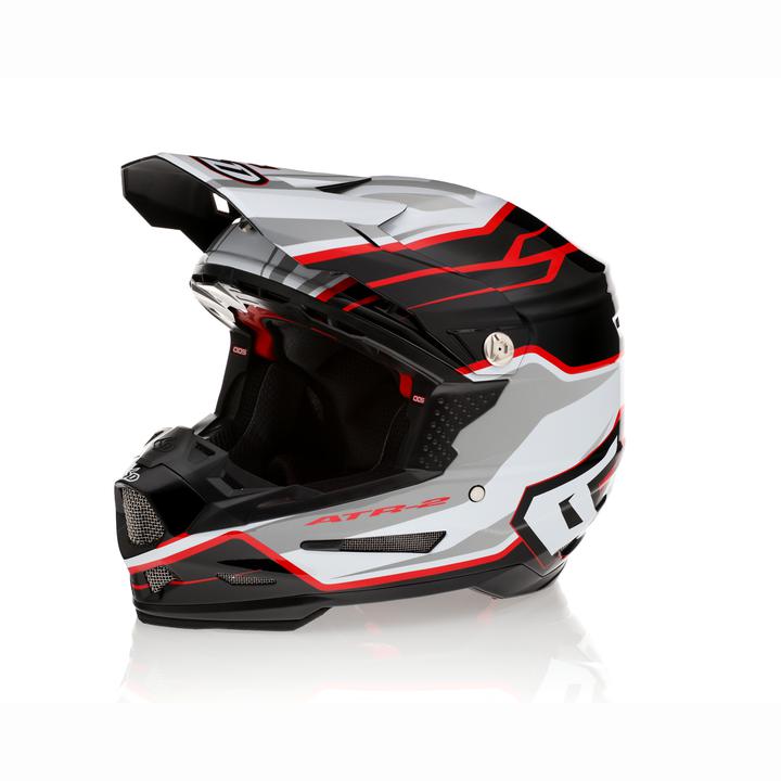 6D ATR-2 Phase Helmet - White / Red