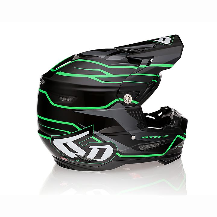 6D Atr-2 Helmet Phase Black Green