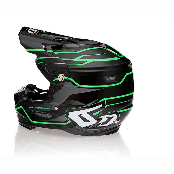 6D Atr-2 Helmet Phase Black Green