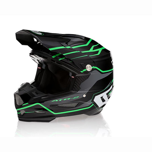 6D ATR-2 Phase Helmet - Black / Green