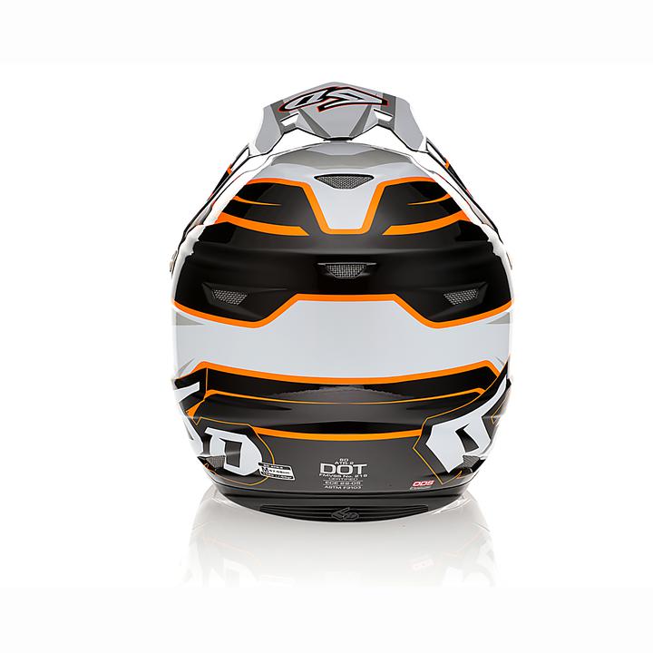 6D Atr-2 Helmet Phase White Orange