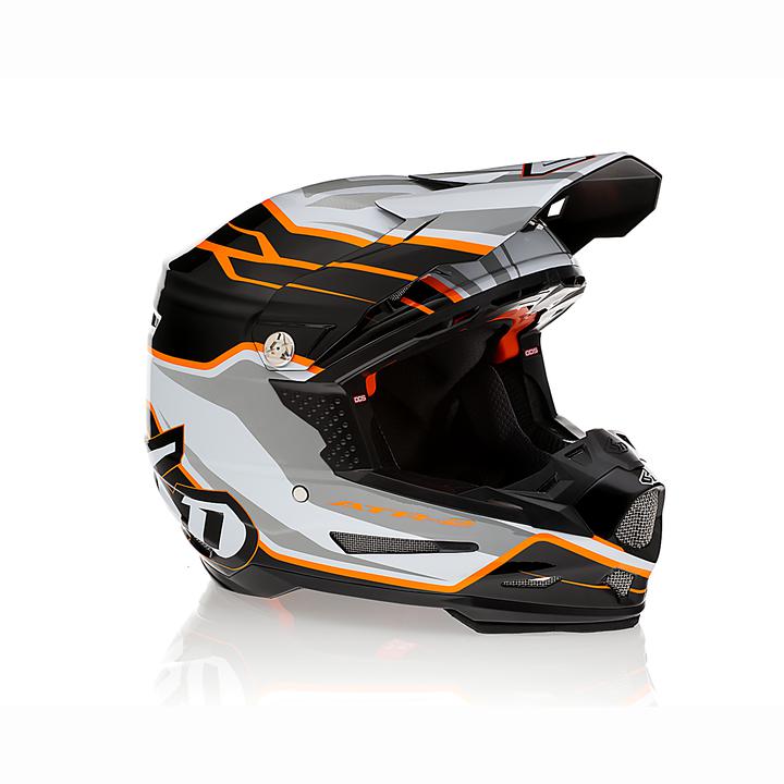 6D Atr-2 Helmet Phase White Orange