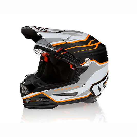 6D Atr-2 Helmet Phase White Orange