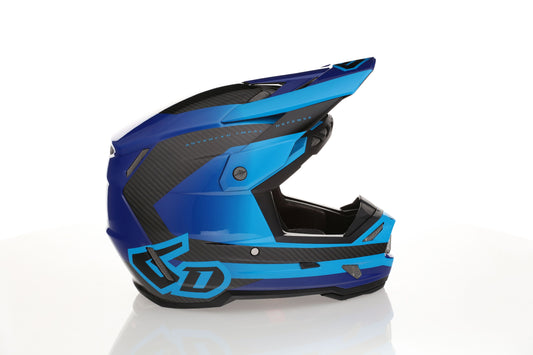 6D ATR-3 Helmet Pure - Gloss Cyan Blue