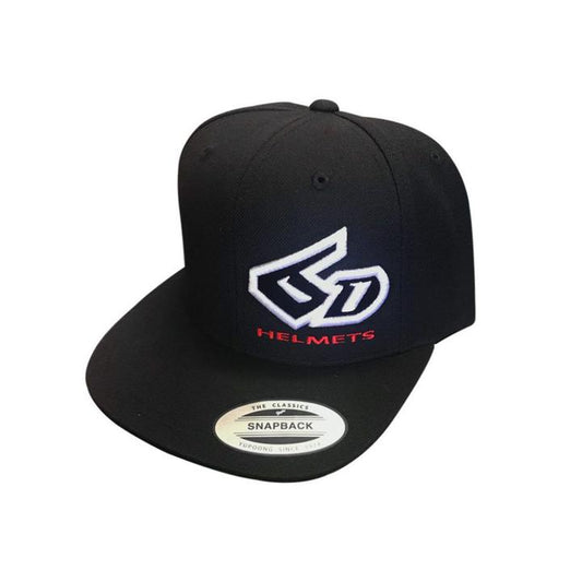 6D Flexfit Logo Classic Snapback Hat Black