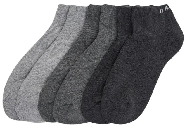 Oakley Short Solid Socks (3 Pack) - Dark Grey