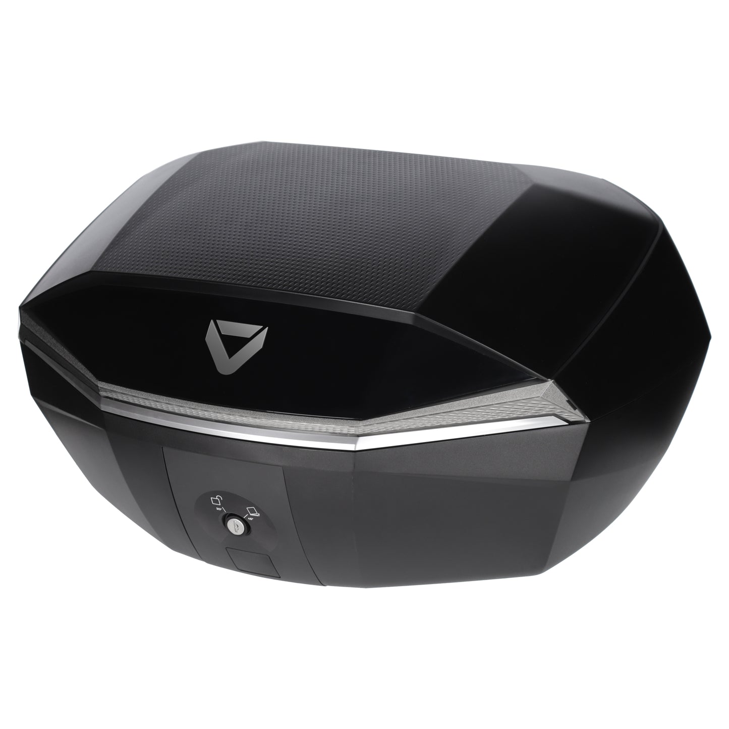 Dririder Shield Top Case L Luxe - Black / Silver