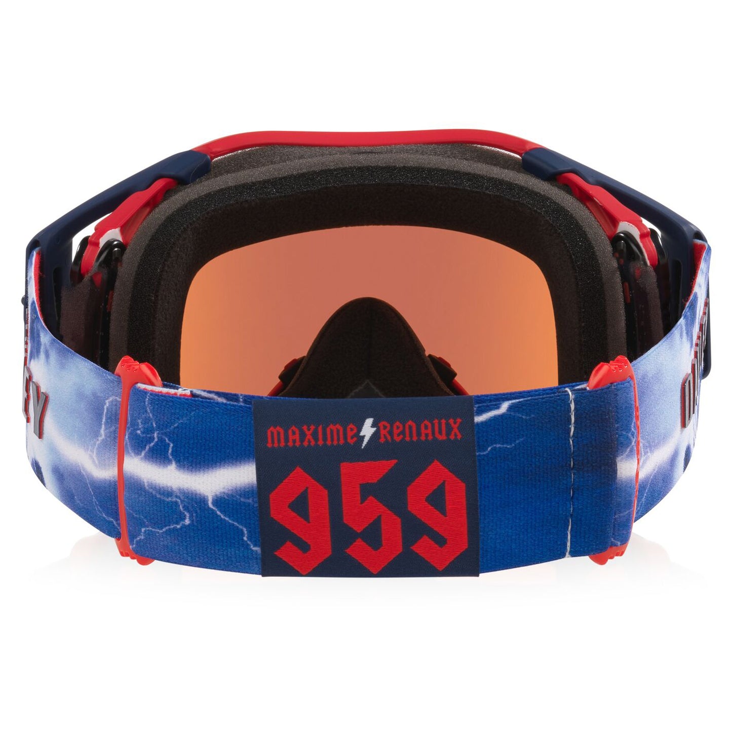Oakley Airbrake MX Goggles Renault - Prizm Blue / Red