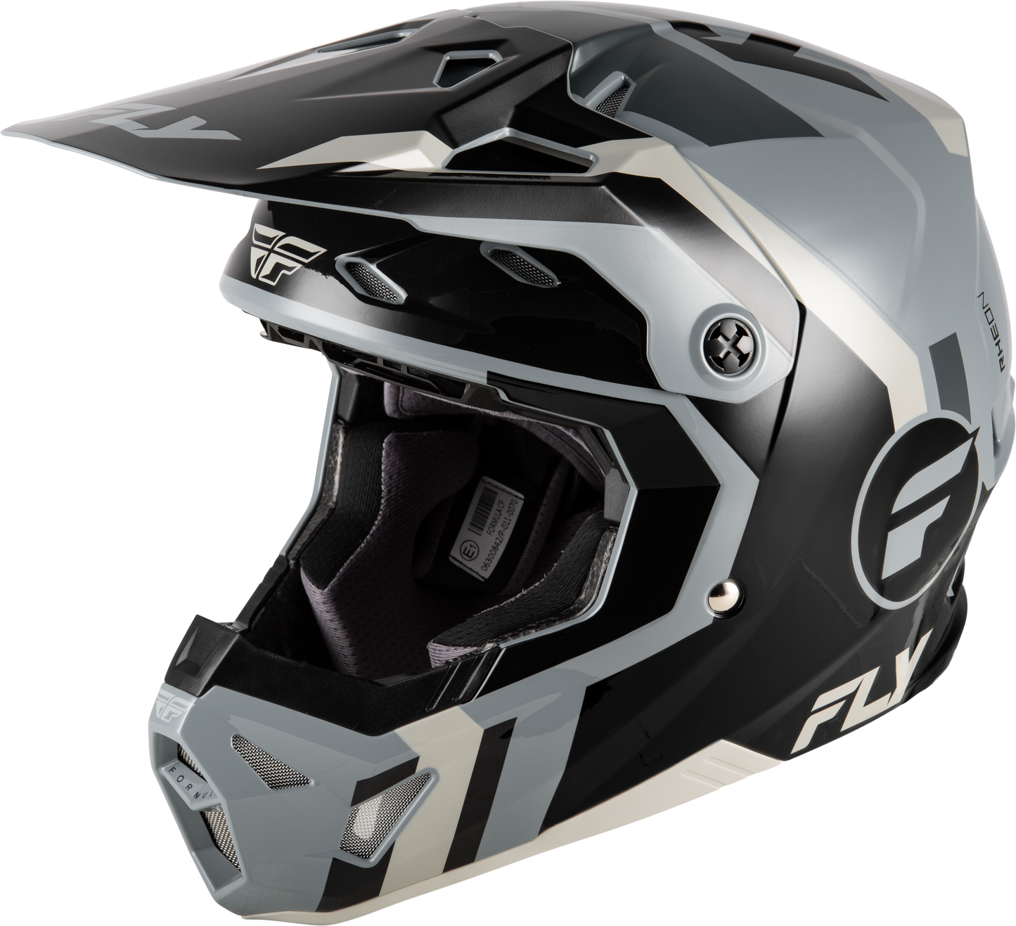 Fly Youth Large Formula CP Seal Helmet - Black / Grey