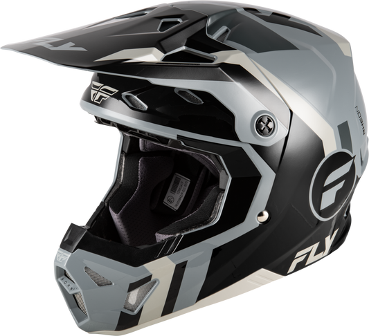Fly Youth Large Formula CP Seal Helmet - Black / Grey