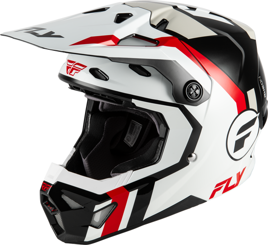 Fly Formula CP Seal Helmet - White / Black / Red