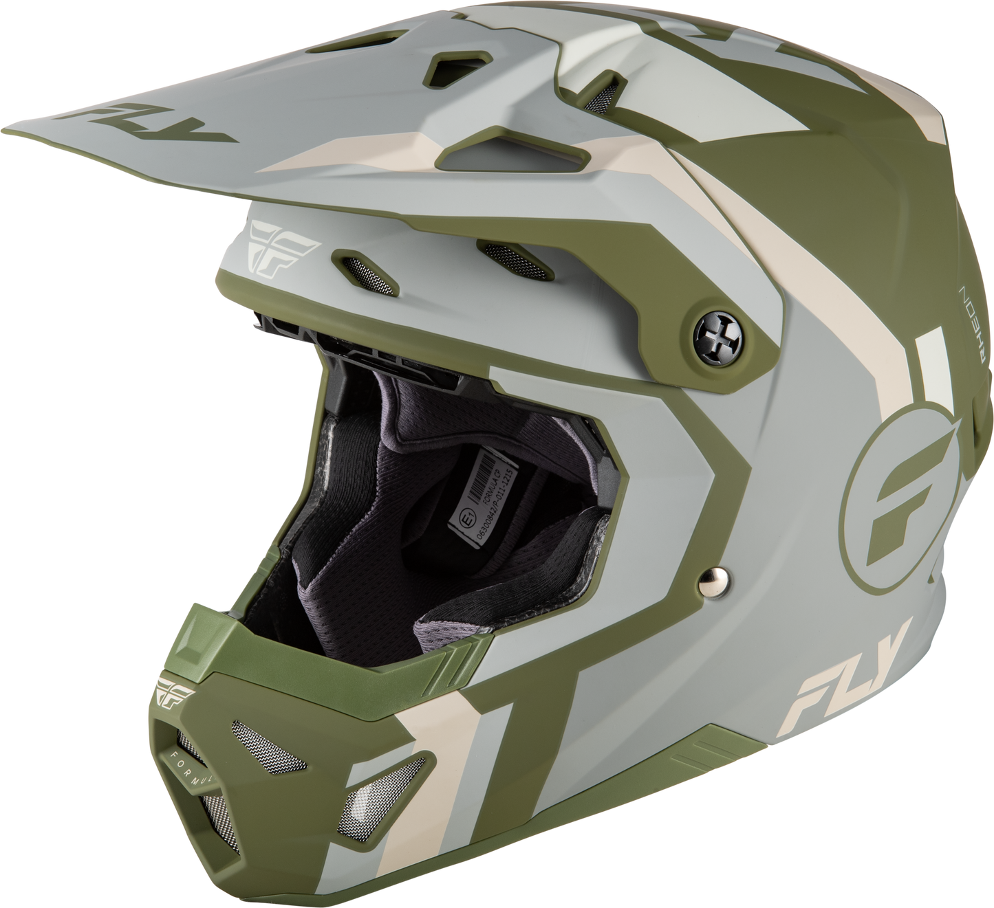 Fly Formula CP Seal Helmet - Grey / Green