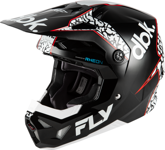 Fly Youth Large Formula CP DBK Helmet - Black / White / Red
