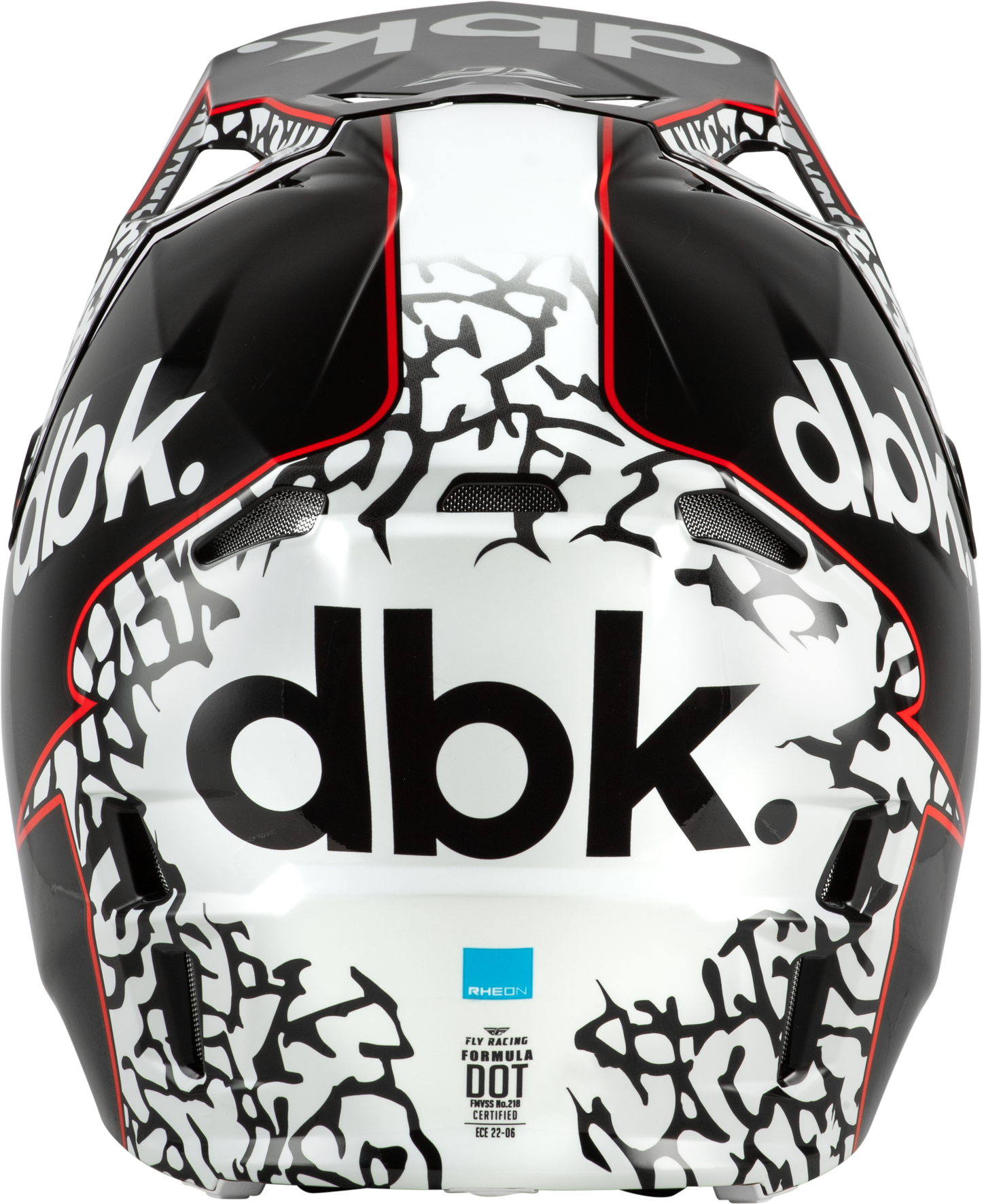 Fly Youth Large Formula CP DBK Helmet - Black / White / Red