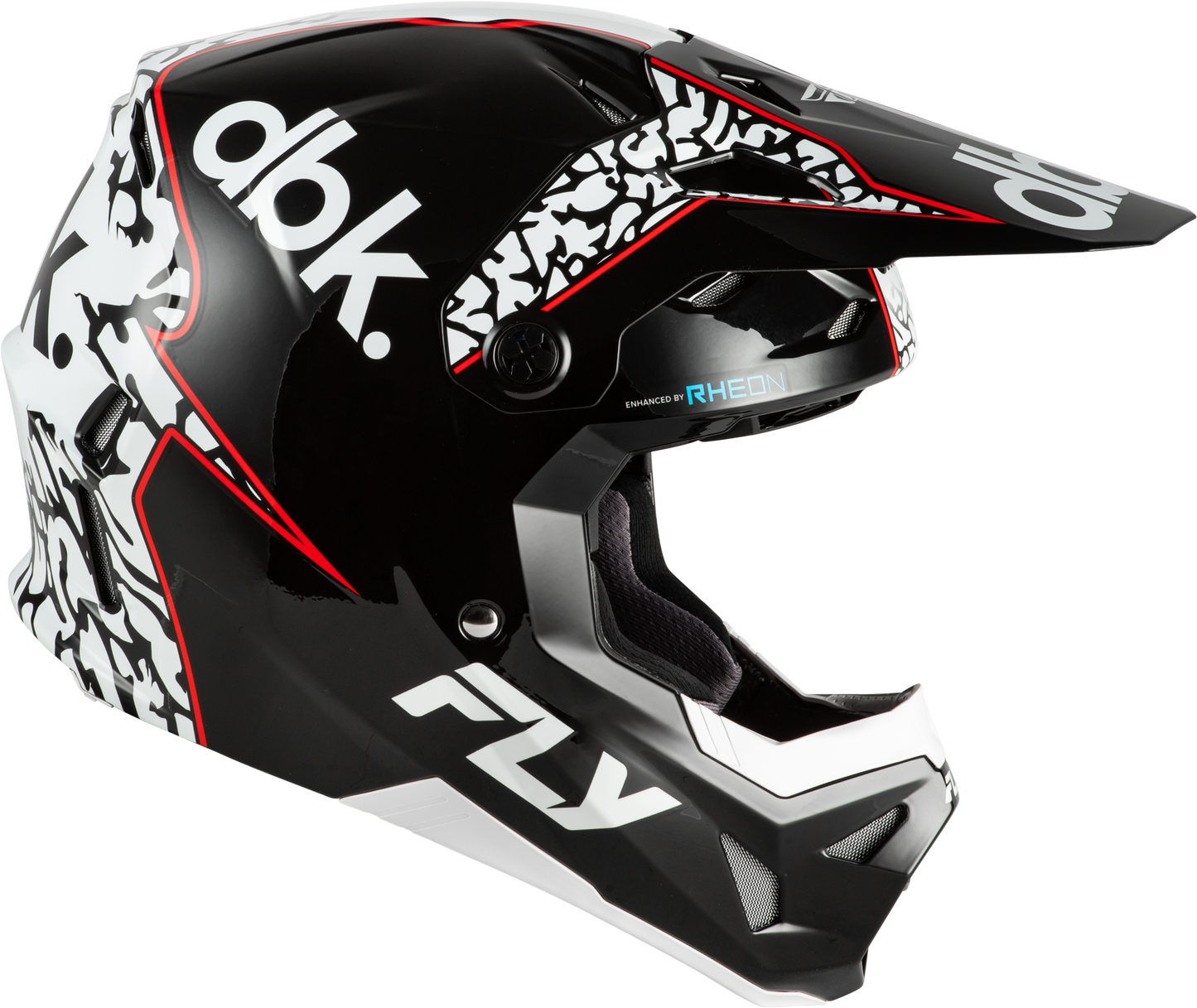Fly Youth Large Formula CP DBK Helmet - Black / White / Red