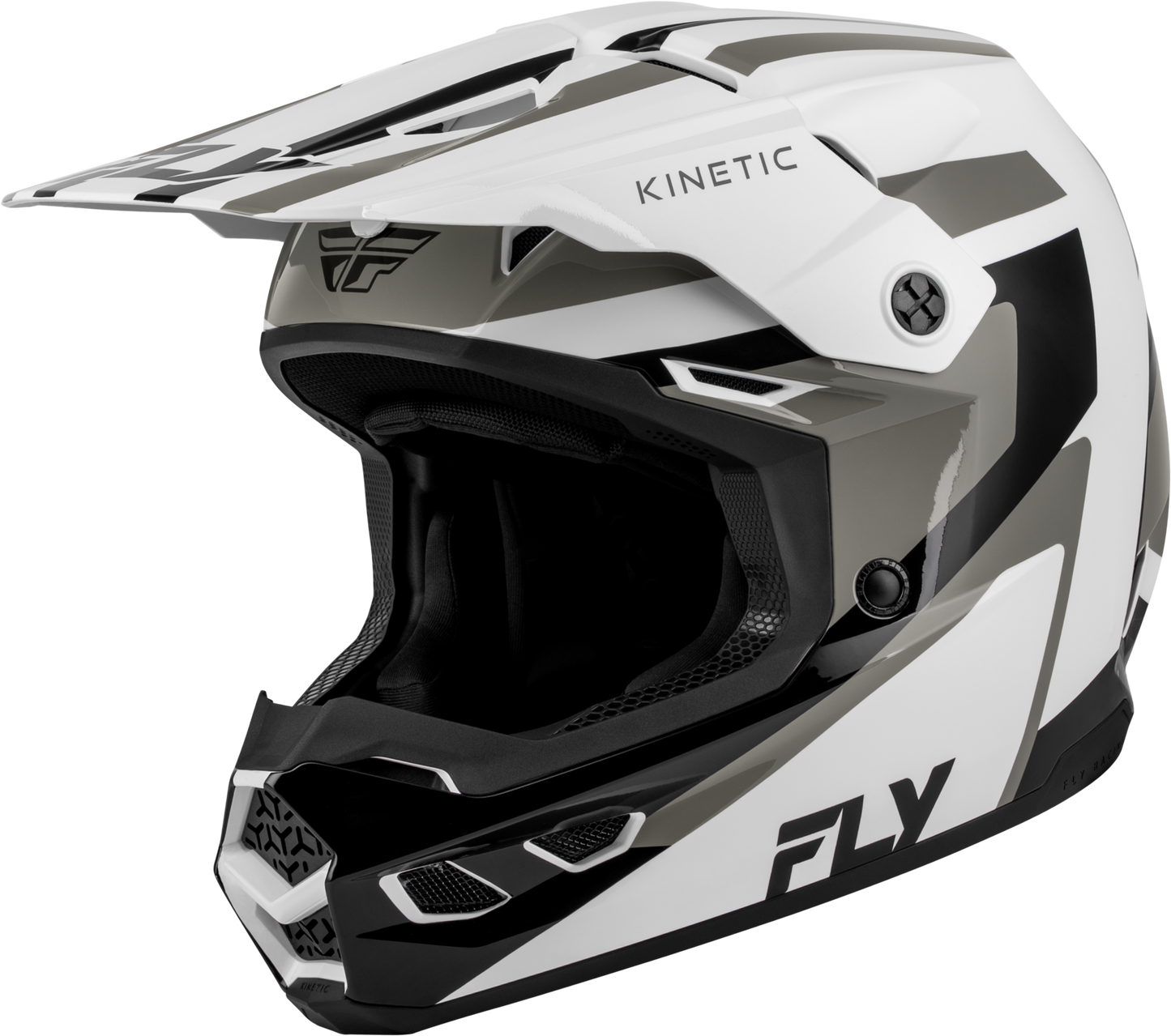 Fly Kinetic Helmet Sync - White / Black / Grey