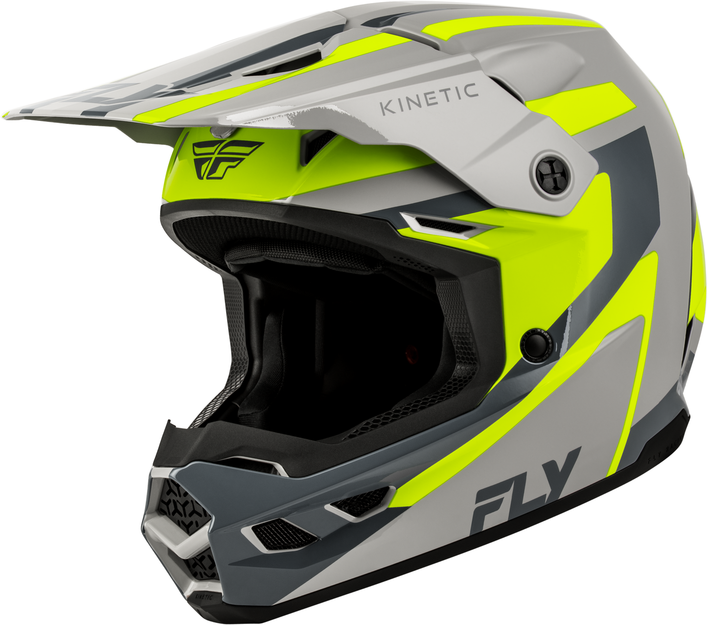 Fly Kinetic Helmet Sync - Grey / Yellow