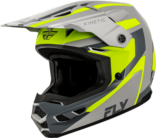Fly Kinetic Helmet Sync - Grey / Yellow