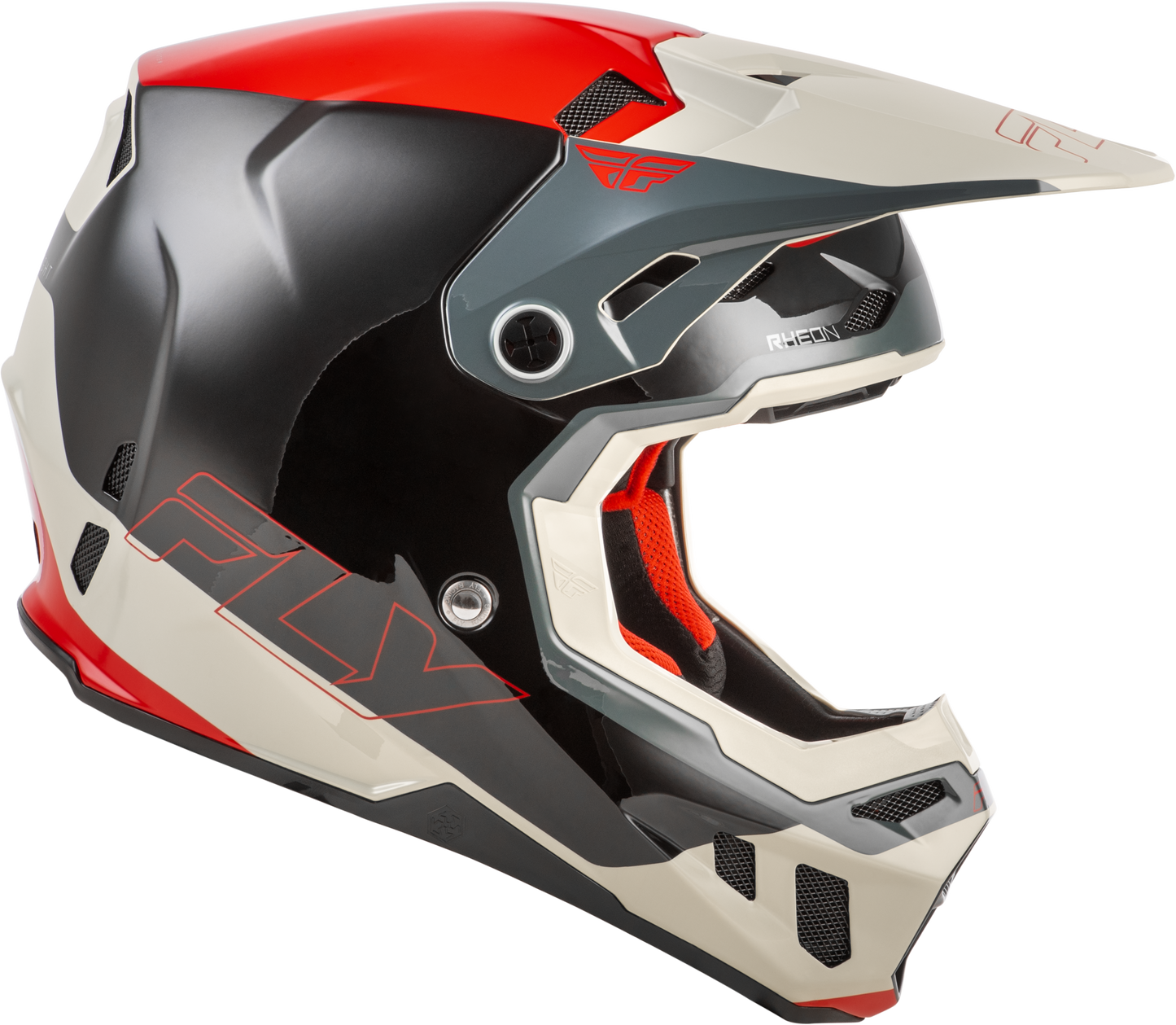 Fly Formula CC Glide Helmet - Black / Red / Grey