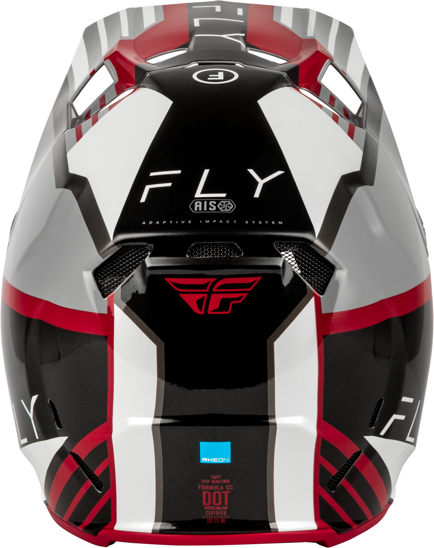 Fly Youth L Formula CC Helmet Strike -  Grey / Black / Red