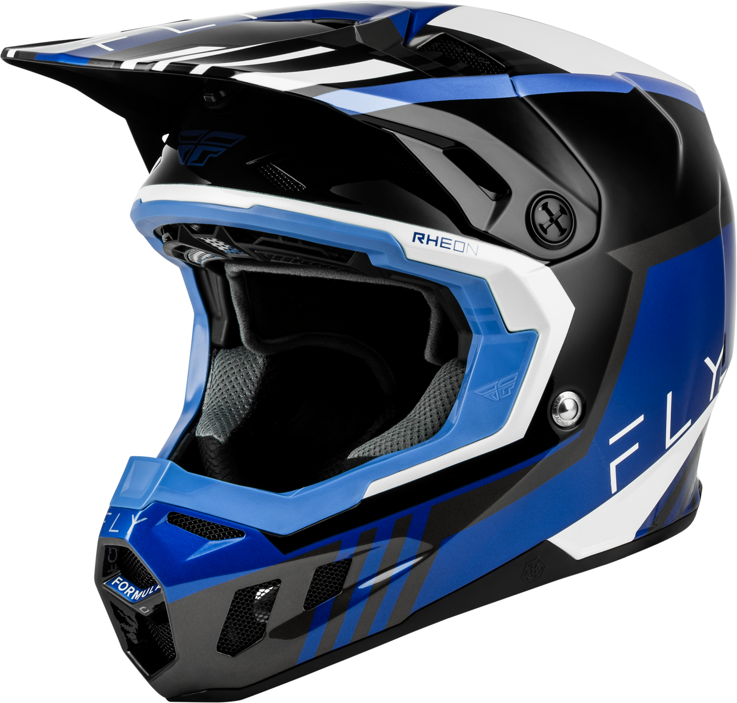 Fly Youth L Formula CC Helmet Strike -  Black / Blue / White