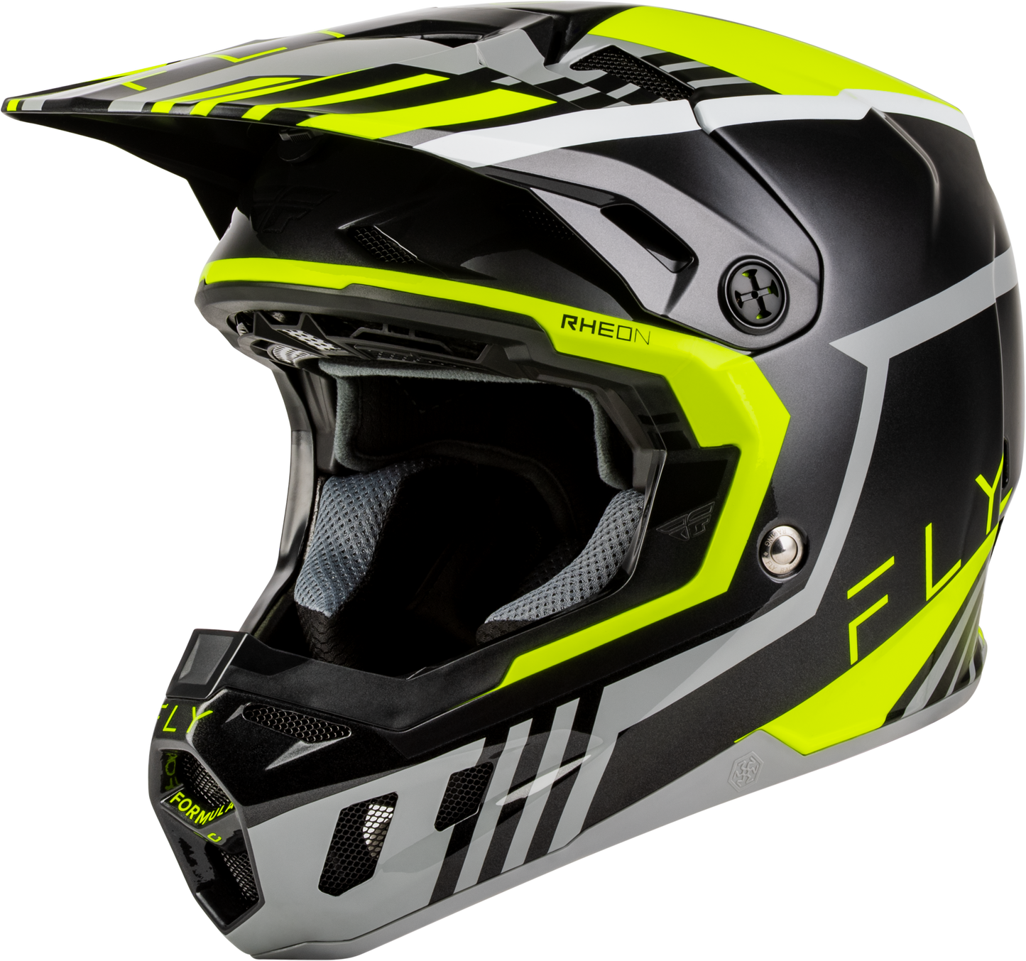 Fly Formula CC Helmet Strike -  Grey / Black / Hi-Vis