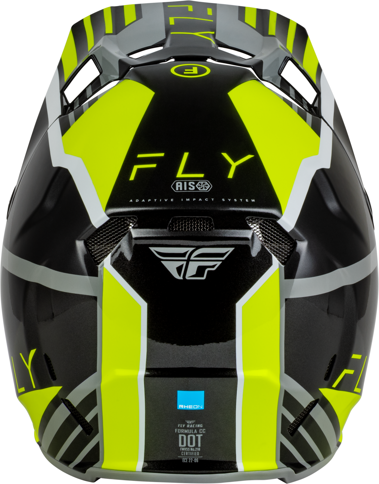 Fly Youth L Formula CC Helmet Strike -  Grey / Black / Hi-Vis