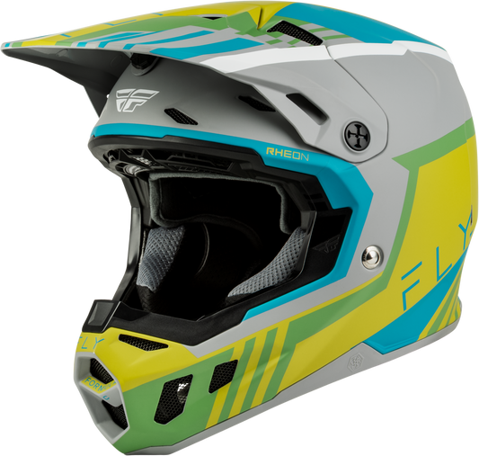 Fly Youth L Formula CC Helmet Strike -  Grey / Green