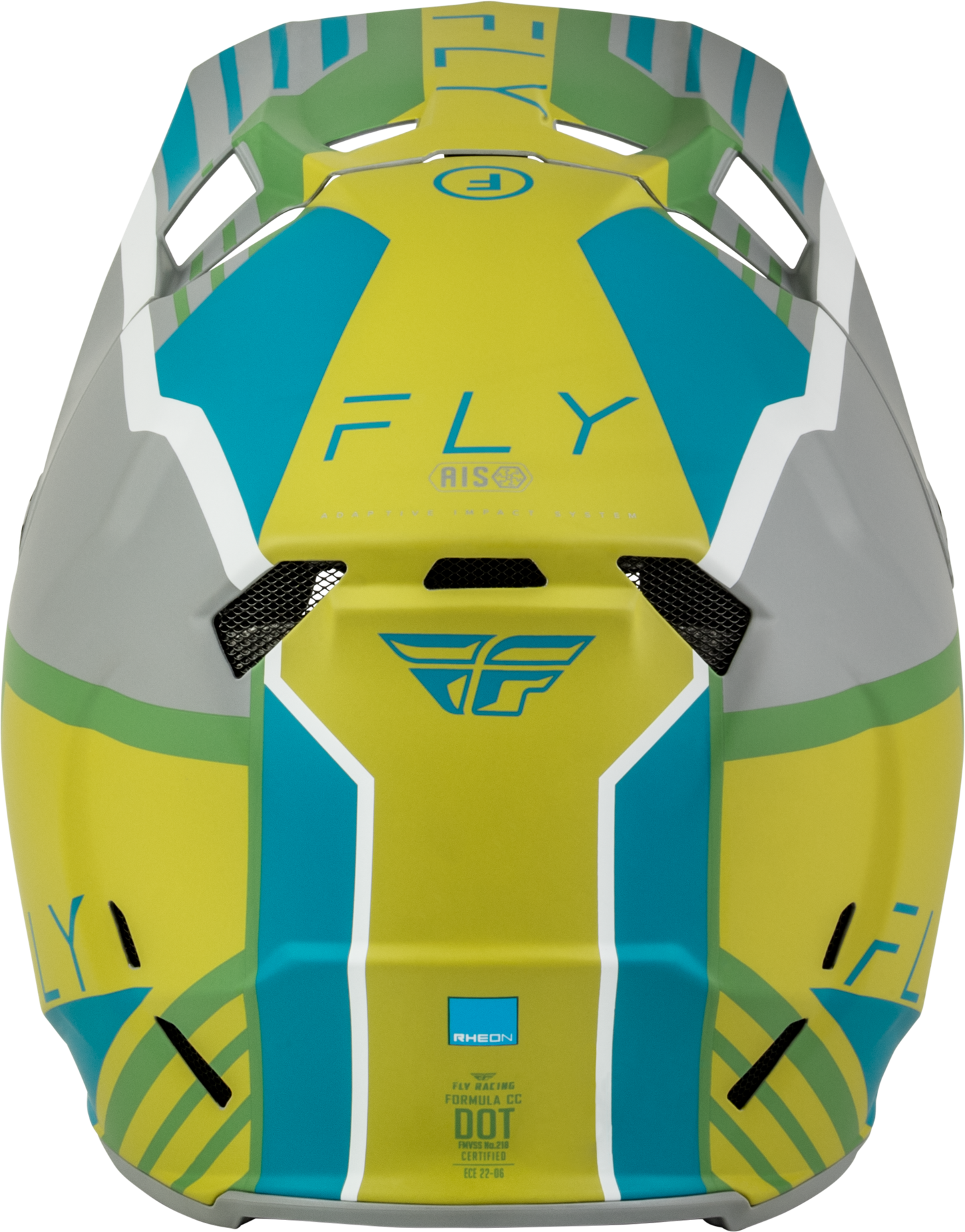 Fly Youth L Formula CC Helmet Strike -  Grey / Green