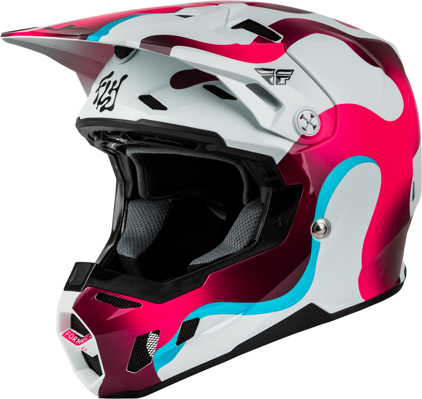 Fly Youth L Formula CC Helmet S.E. Vibe -  White / Pink
