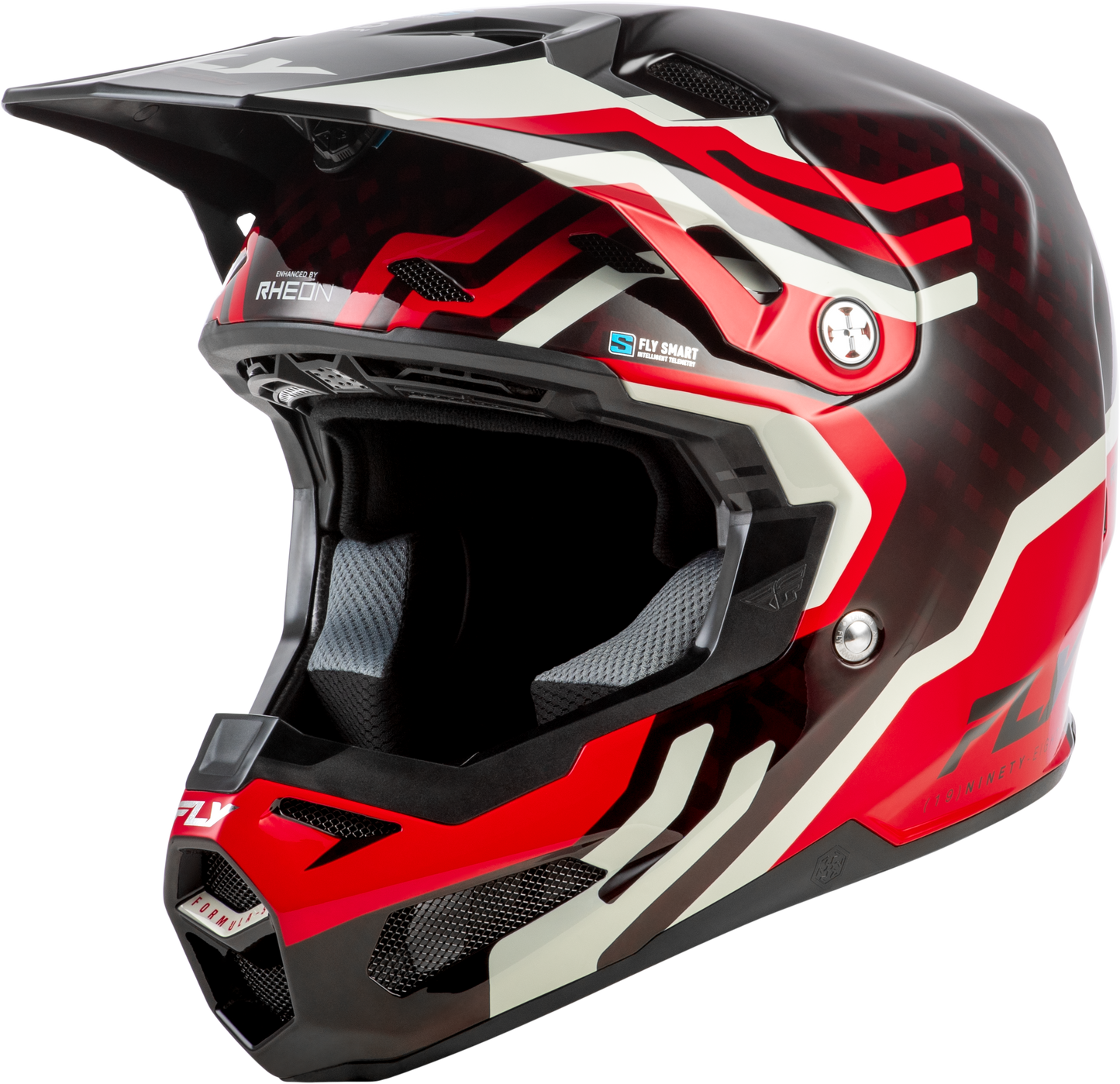 Fly Formula S Carbon Byte Helmet - Red / Grey