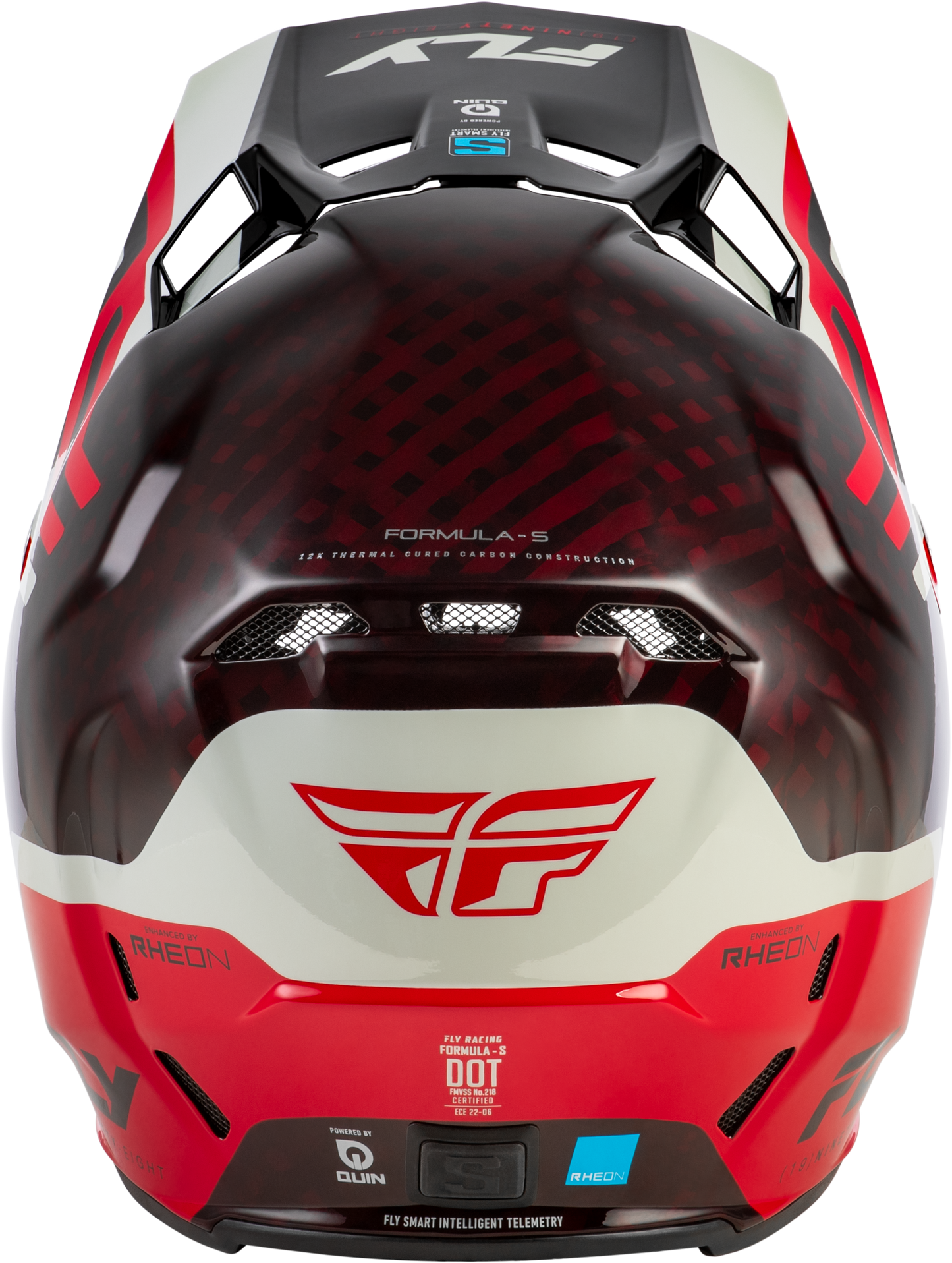 Fly Formula S Carbon Byte Helmet - Red / Grey