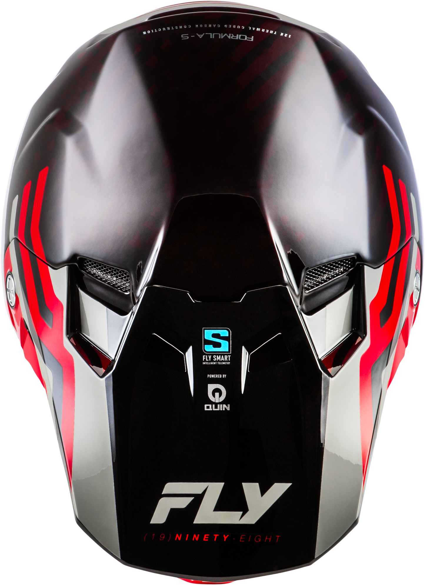 Fly Formula S Carbon Byte Helmet - Red / Grey