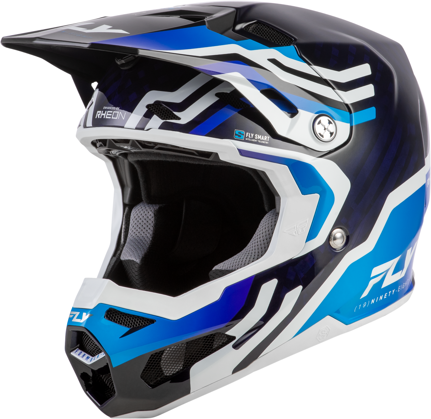 Fly Youth Large Formula S Byte Helmet - Blue / White