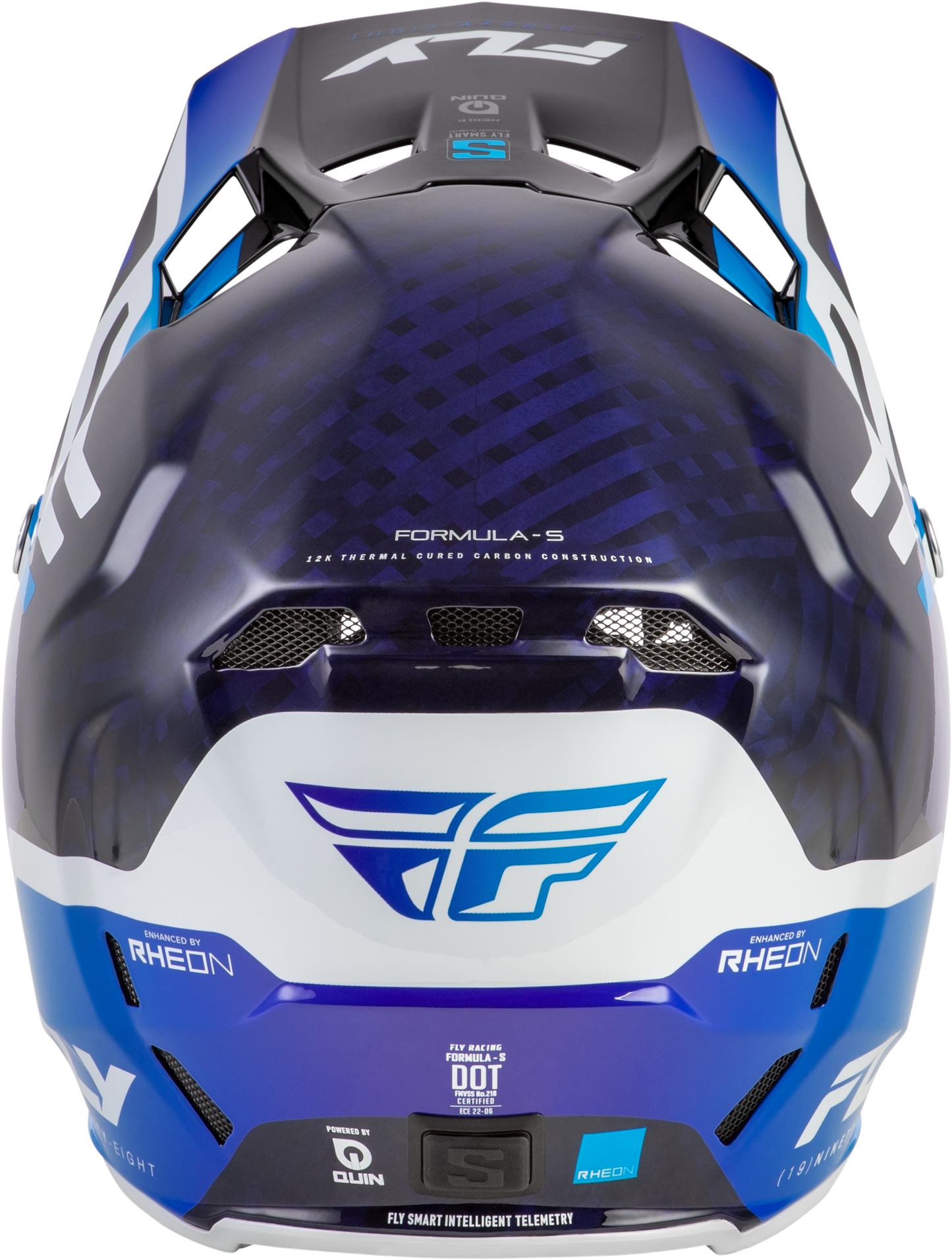 Fly Youth Large Formula S Byte Helmet - Blue / White