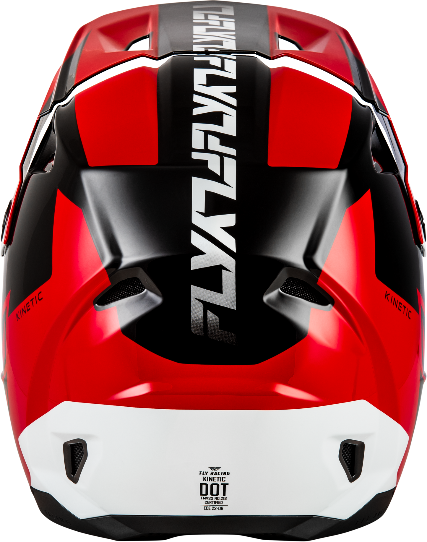 Fly Kinetic Crest Helmet - Red / Black / White