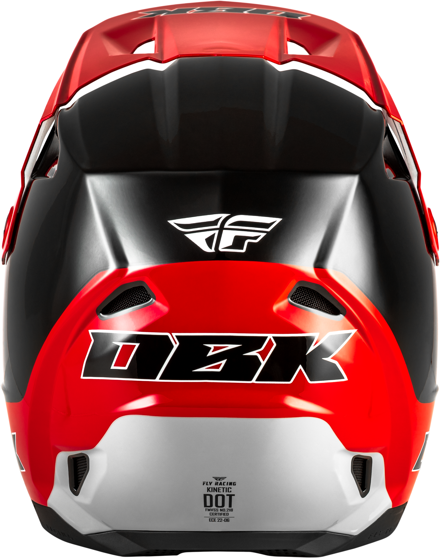 Fly Kinetic DBK Helmet - Black / Red / Grey