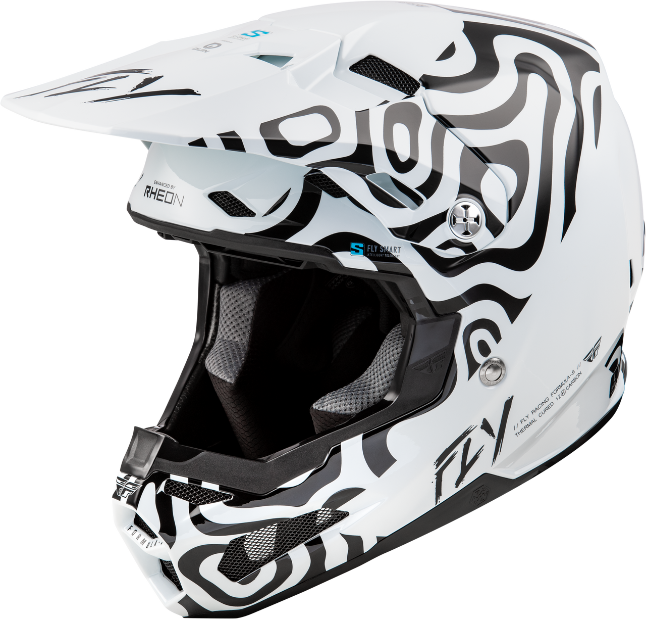 Fly Formula S Carbon L.E Abyss Helmet - White / Black